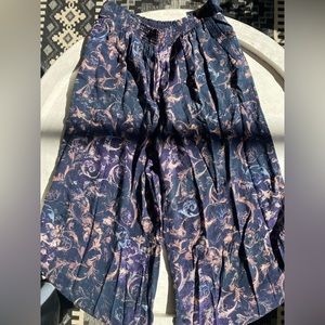 Brand: Lilka size:S  color : deep blue with color design purple blue and tan